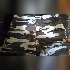 Camo Women's Shorts By W Sport Water/swim Shorts Sz12 M See Measurements